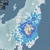 関東地方　震度4の地震