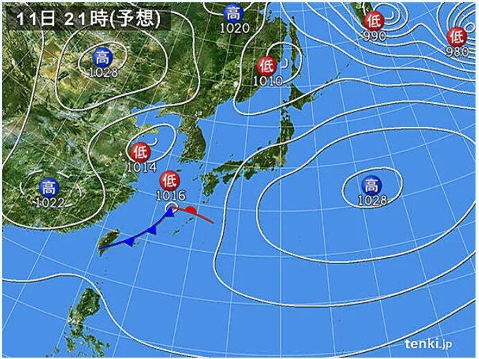 西から天気下り坂