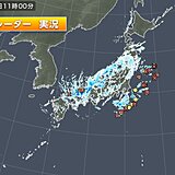 九州～東北に雨雲や雪雲　中国地方など落雷も発生　午後は関東も雷雨に注意