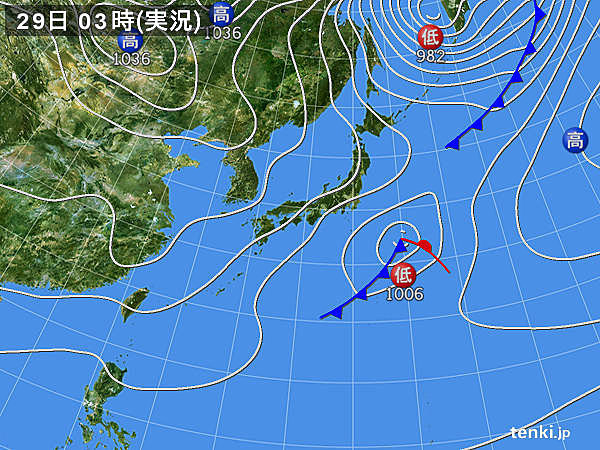 29日　北はふぶく所も　初冬らしい寒さ