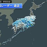 本州付近に活発な雨雲　和歌山県で1時間に25ミリ以上の土砂降りの雨