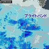 仙台に「ブライトバンド」が出現　冷たい雨から雪に変わる　厳しい寒さ