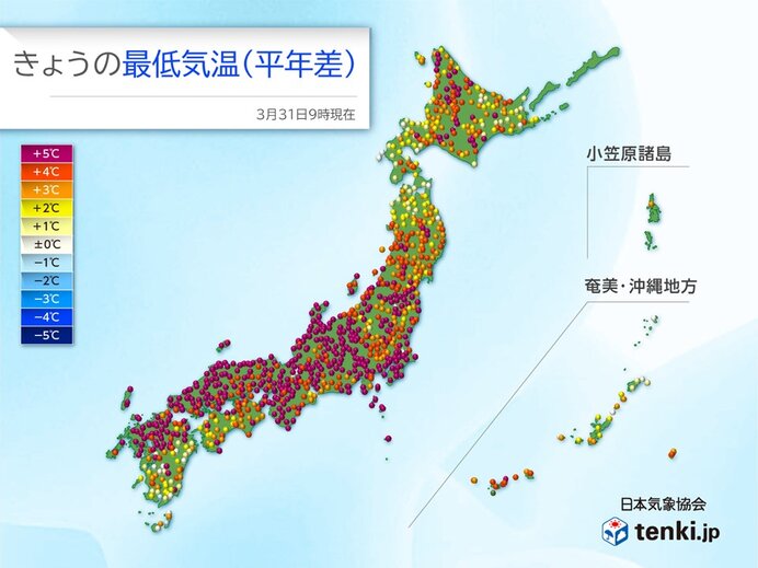 朝から気温高い