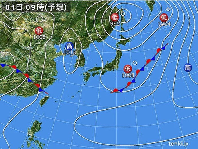 明日4月1日　関東など雨雲が発達しやすい理由