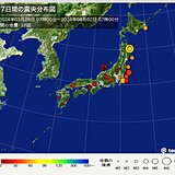 地震回数　今朝は青森県と岩手県で最大震度5弱　震度3以上は9日ぶり
