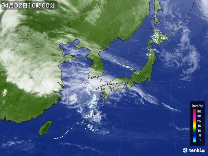 2日　天気はゆっくり下り坂