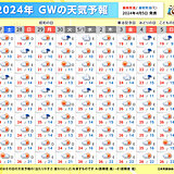 ゴールデンウィークの天気　本州付近は晴れが続かず雨の日も　沖縄は晴れ間多い