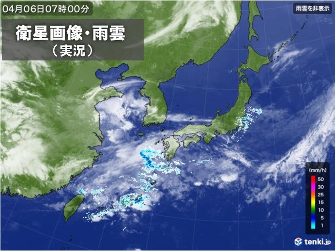 北日本を中心に晴れ　前線周辺では激しい雨も