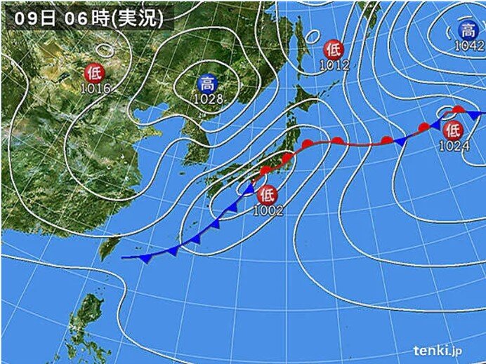 広く北よりの風　長崎県で最大瞬間風速30メートル以上