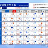 西日本は来週にかけて雨が多い　高温傾向が続く　ゴールデンウイークは　2週間天気