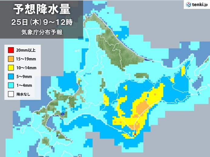 九州～東北南部は日差し　東北北部や北海道は雨