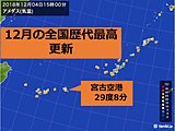 歴代最高　沖縄で記録的な高温