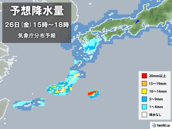 西日本はすっきりせず　沖縄や奄美は大雨の恐れ