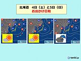 北海道　ゴールデンウィーク後半の天気　外出日和が続く