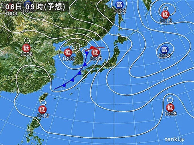 連休最終日は大雨の恐れも