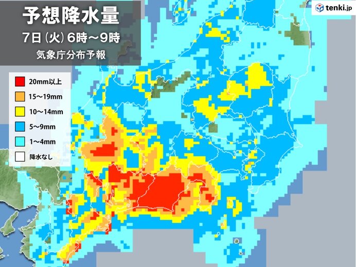 九州で非常に激しい雨　強雨エリアは7日にかけて東へ　各地の雨のピークは?_画像