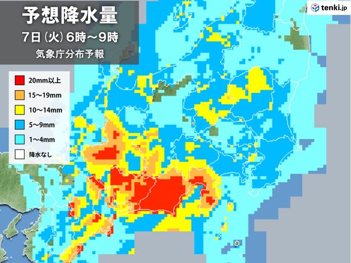 7日は東海や関東で強雨　激しい雨も　8日も天気急変に注意