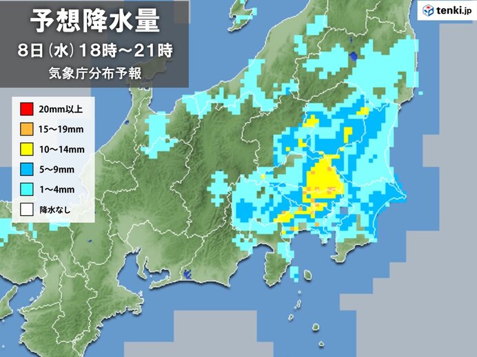 平野部でも雨や雷雨　局地的に激しい雨