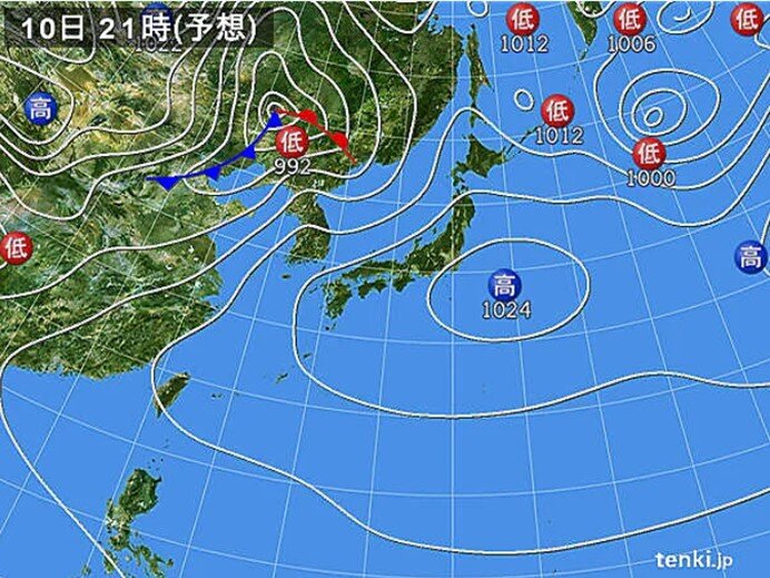 広く晴れる　雨具は必要なし