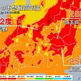 関東甲信　明日はさらに気温上昇　熱中症に注意　13日(月)は警報級大雨の可能性