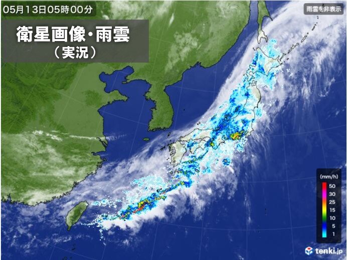 太平洋側を中心に大雨