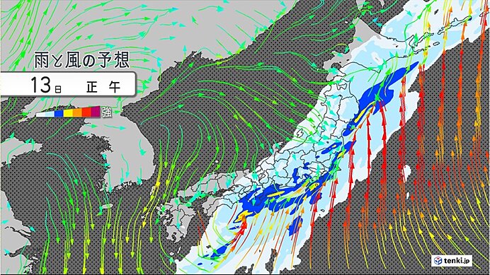 今後の雨・風の予想