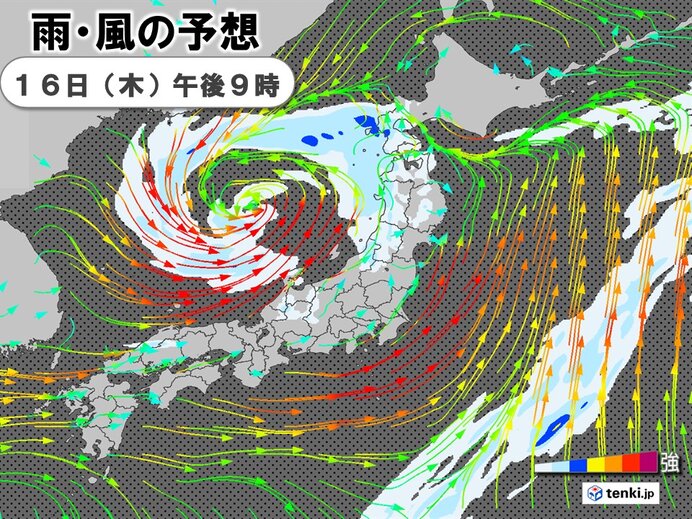 16日～17日　西日本～北日本は落雷・竜巻・強雨に注意　日本海側は暴風・高波警戒