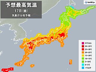 土曜は西・東日本の内陸で真夏日続出　運動会は熱中症注意　来週も不快な暑さ続く