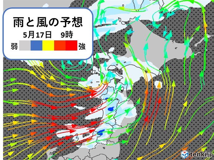 日本海側は大気の状態が不安定　急な強い雨や突風、落雷に注意