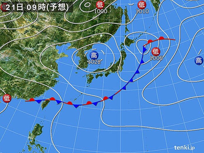 沖縄と奄美　梅雨入り秒読み