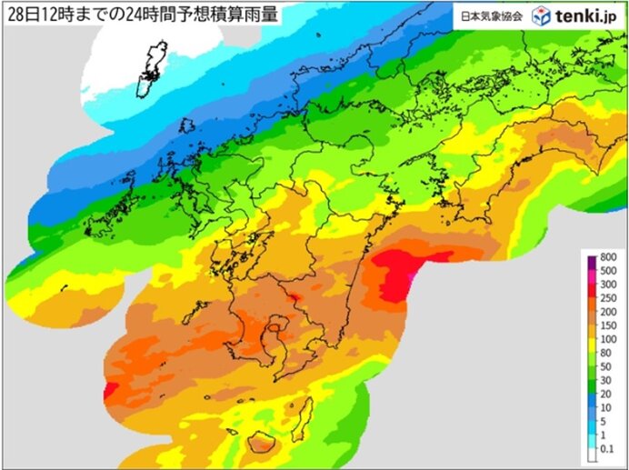 九州　27日夜～28日日中は大雨に厳重警戒　線状降水帯発生も　前線と台風1号は