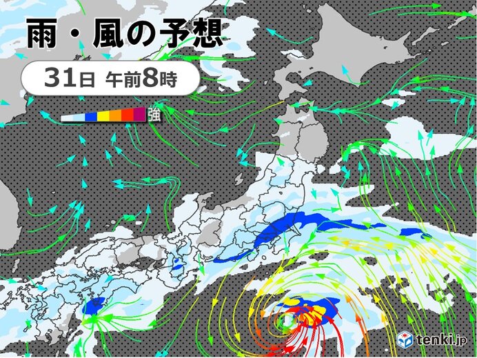 台風1号　31日(金)に伊豆諸島に最接近