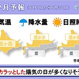 北海道の1か月予報　湿度が低めでカラッとした陽気に　低温傾向も解消へ