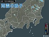 北関東で雨雲発達中　今夜には南関東にも雨雲広がる可能性