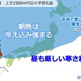 日～月　冷え込み強まる　関東も一段と寒く