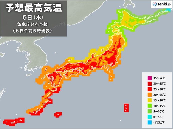 日ごとに蒸し暑く　11日以降は大阪や名古屋などで連日の真夏日か　熱中症対策を
