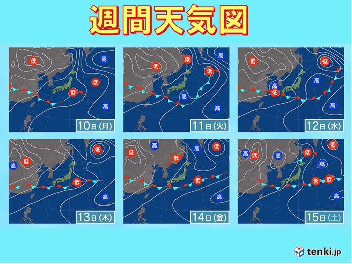 沖縄は梅雨の最盛期　本州付近はまだ晴れ間