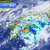 九州南部や四国　梅雨入り早々に警報級大雨　3時間で100ミリ超え　強雨エリア東へ