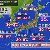 福島県で今年全国初の猛暑日　都心で今年初の真夏日　14日がピーク　暑さ避けて