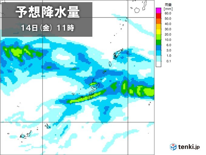 明日14日も本島地方は大雨の恐れ　いっそうの警戒を