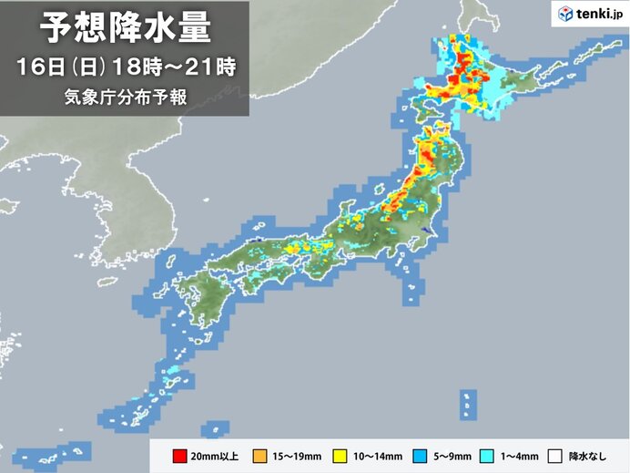 北海道～北陸は雷雨や激しい雨　関東～九州も急な雷雨に注意