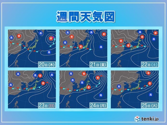 今週後半から梅雨はさらに本格化