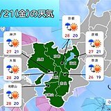 明日21日は夏至　一年で日照時間が最も長くなる日　ただ関西では昼過ぎにかけて雨に