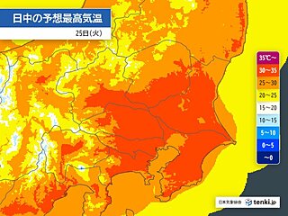 関東　30℃超えの蒸し暑さ続く　午後は所々でにわか雨　急な強い雨や雷雨の所も