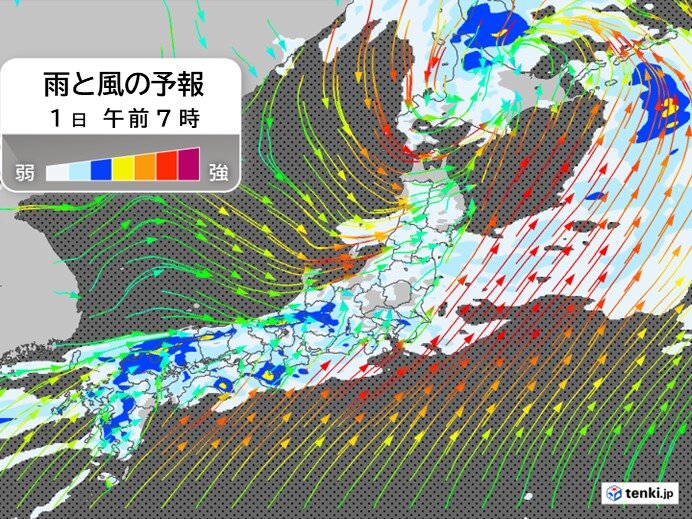 7月スタートは梅雨最盛期の大雨警戒　広い範囲で雨や風が強まる　交通機関に影響も