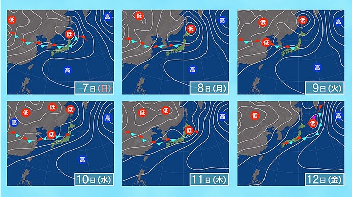 6日(土)～12日(金)　七夕は酷暑に