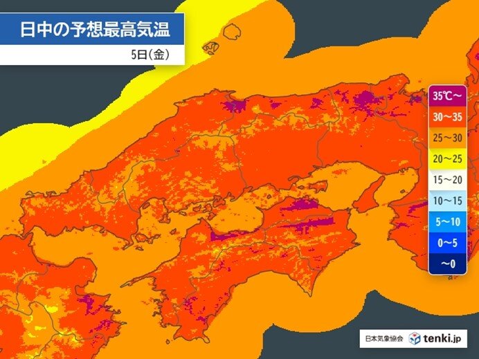 中国地方　厳しい暑さと熱帯夜が続く　熱中症警戒　天気急変のおそれも(気象予報士 古庄　栄子)