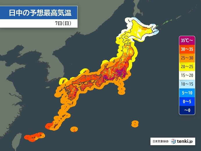 七夕が猛暑のピーク