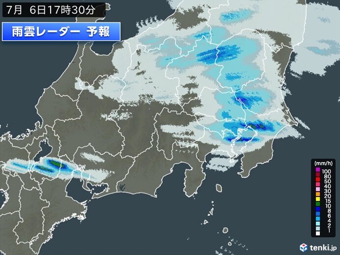 局地的に雨雲が発達