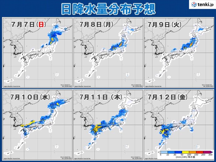 来週　梅雨空戻る　日本海側を中心に大雨のおそれ